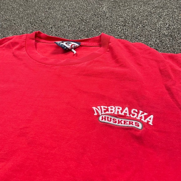 NCC Apparel Other - Vintage Nebraska Huskers T-Shirt Red Embroidered Logo NCC Apparel Mens Large